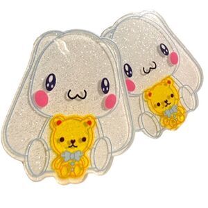 New Sanrio Kuromi Hair Accessories 2Pcs Hair Clip's